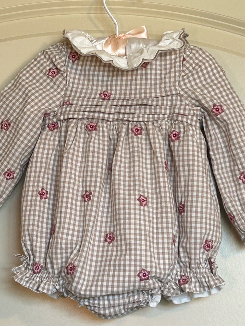 6-9M Cupcakes and Cashmere Embroidered Bubble Romper